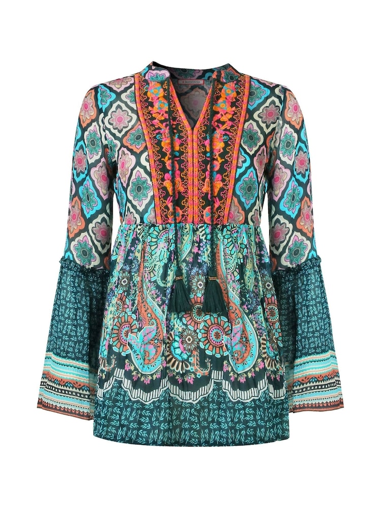 Joe Browns Floral Geometric Boho Tunic Top - Imagem 7 de 7