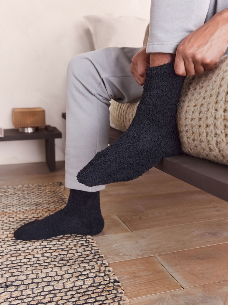 Black Cosy Socks 2 Pack - Image 1 of 6 Black Cosy Socks 2 Pack - Image 1 of 6