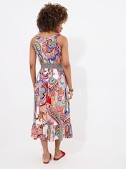 Joe Browns MultiMulti Statement Paisley Halterneck Shirred Waist Maxi Dress - Image 2 of 5
