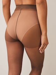 Coffee Matt 15 Denier Tights 3 Pack - Image 3 of 4