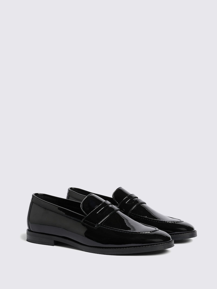MOSS Black Patent Loafers - Image 2 of 4