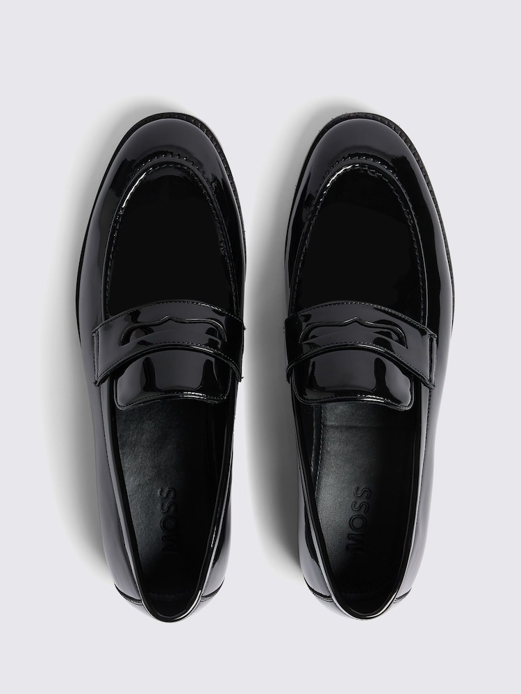MOSS Black Patent Loafers - Image 4 of 4