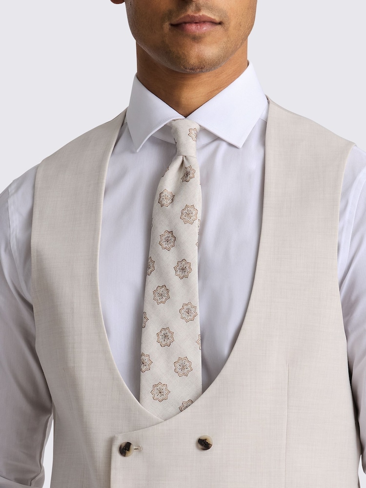 MOSS Natural Tailored Fit Light Waistcoat - Image 3 of 3