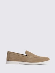 MOSS Natural Nude Lewisham Suede Casual Loafers - Image 1 of 4
