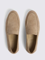 MOSS Natural Nude Lewisham Suede Casual Loafers - Image 4 of 4