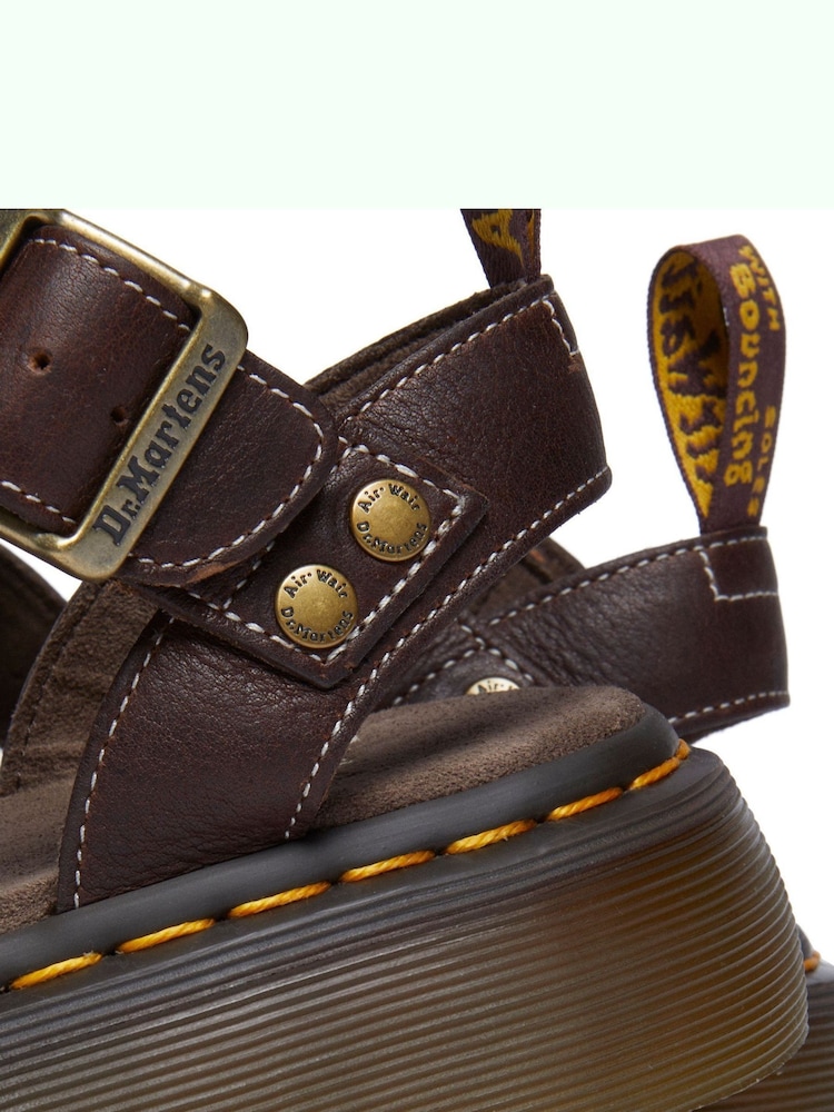 Buy Dr. Martens Dark Brown Gryphon Sandals from Next USA display picture 1
