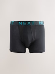 Black Bright Ombre Text Waistband 10 pack Cotton Rich Blend Hipsters Boxers - Image 11 of 14