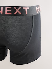Black Bright Ombre Text Waistband 10 pack Cotton Rich Blend Hipsters Boxers - Image 12 of 14