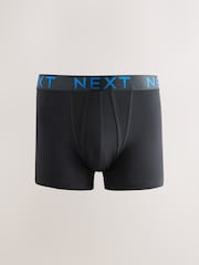 Black Bright Ombre Text Waistband 10 pack Cotton Rich Blend Hipsters Boxers - Image 7 of 14