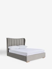 Soft Velvet Mid Grey Grace Upholstered Bed Frame - Image 7 of 8