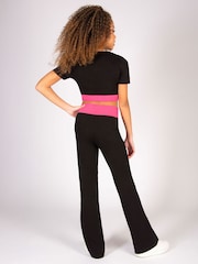 Pineapple Black The Next Step Star Kick Flares Leggings - Image 5 of 7