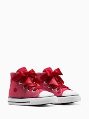 Converse Red Chuck Taylor Toddler Bow High Trainers - Image 4 of 9