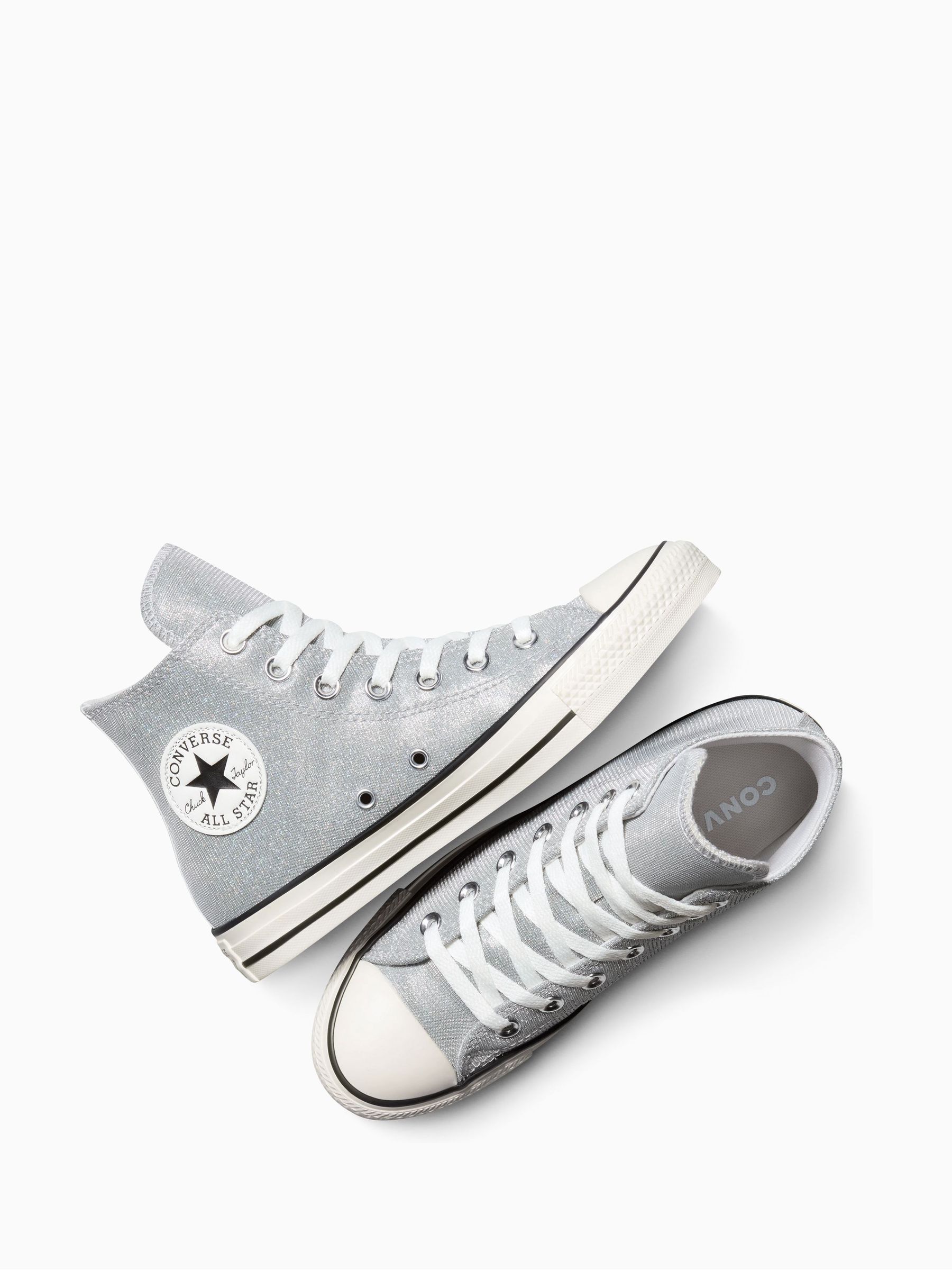 Buy Converse Grey Chuck Taylor All Star Sparkle Shine High