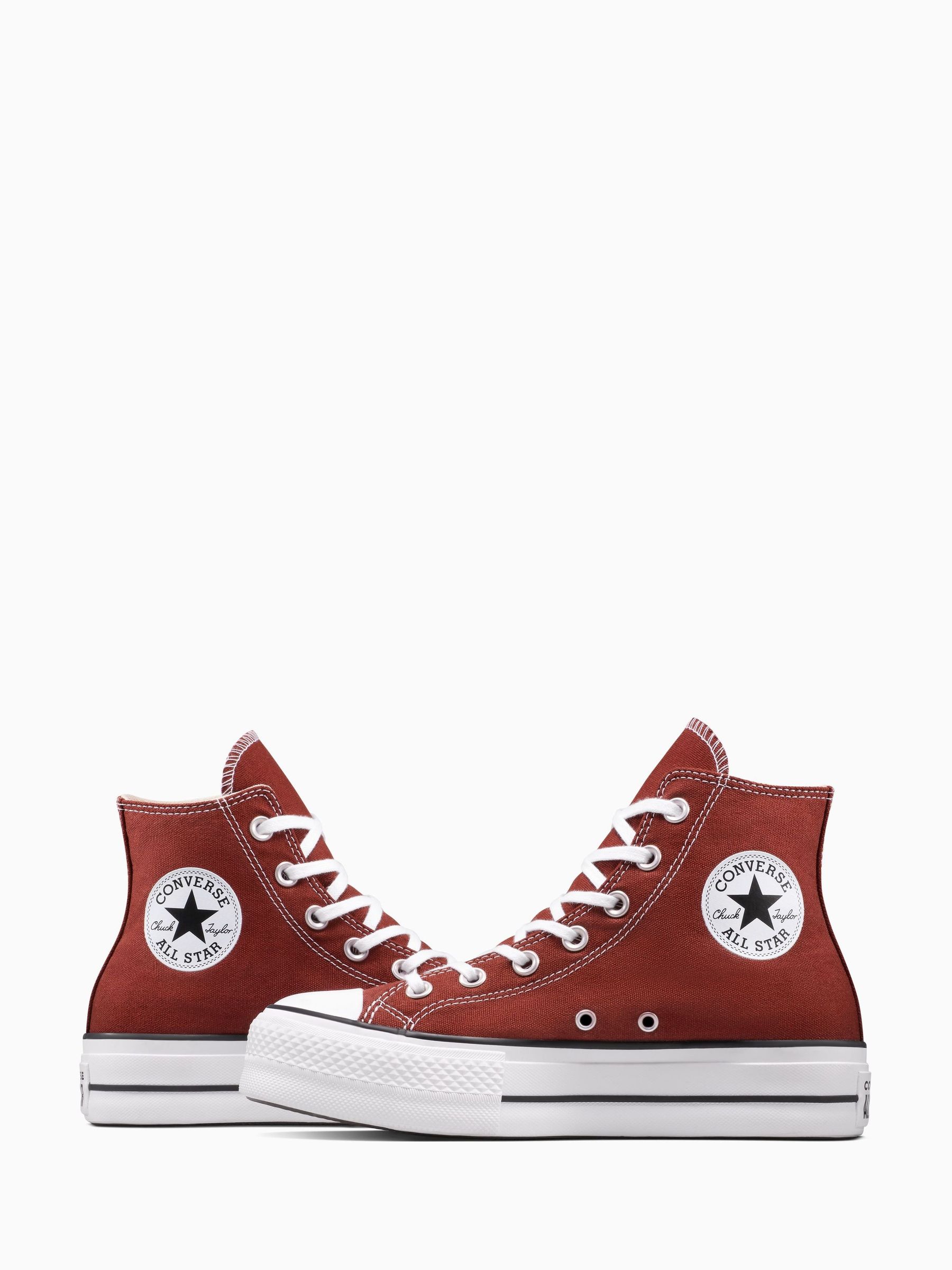 Buy Converse Red Chuck Taylor All Star Lift High Trainers from