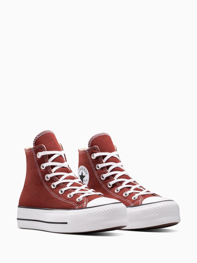 Buy Converse Red Chuck Taylor All Star Lift High Trainers from