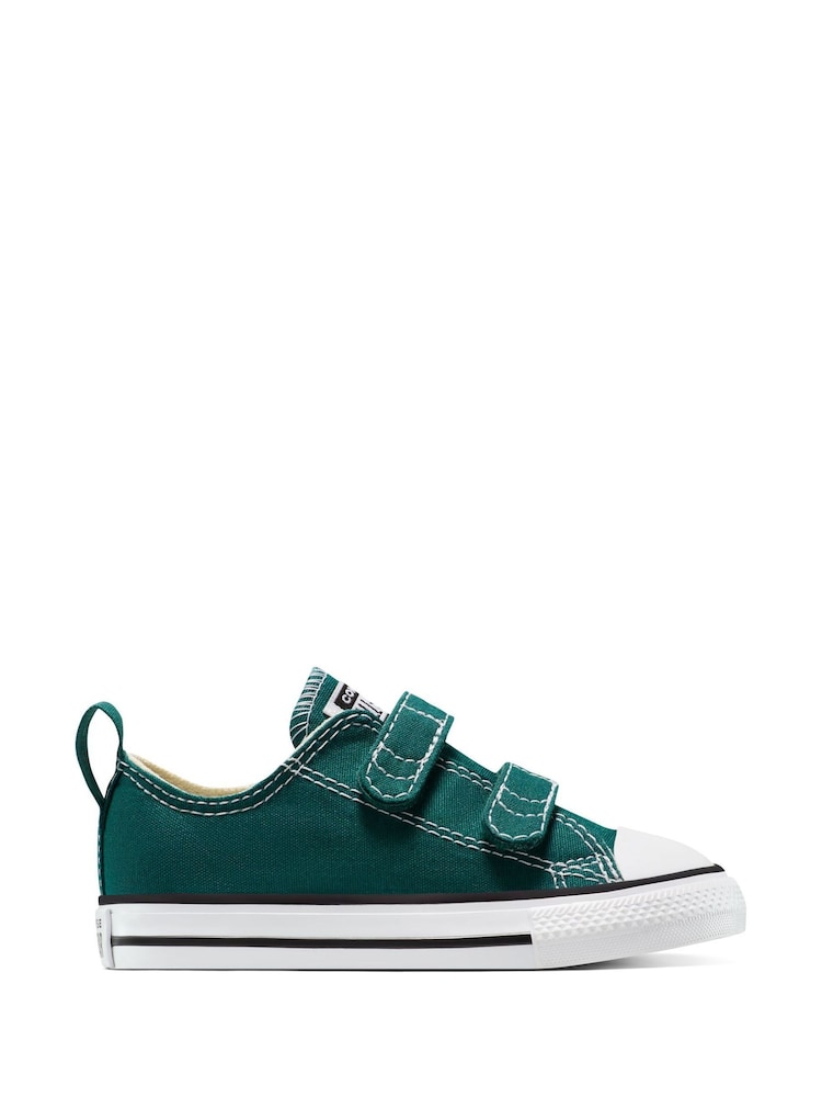 Converse Green Chuck Taylor 2V Toddler Trainers - Image 1 of 7