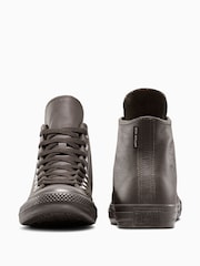 Converse Brown Chuck Taylor All Star Leather Trainers - Image 3 of 8