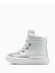 Converse Silver Chuck Taylor Kid Lift Trainers - Image 2 of 7