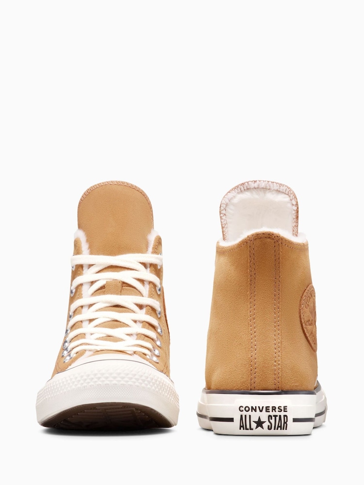 Buy Converse Brown Chuck Taylor All Star Winter Luxe High  display picture 2