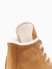 Converse Brown Chuck Taylor All Star Winter Luxe High Trainers - Image 11 of 11