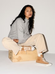 Converse Brown Chuck Taylor All Star Winter Luxe High Trainers - Image 2 of 11