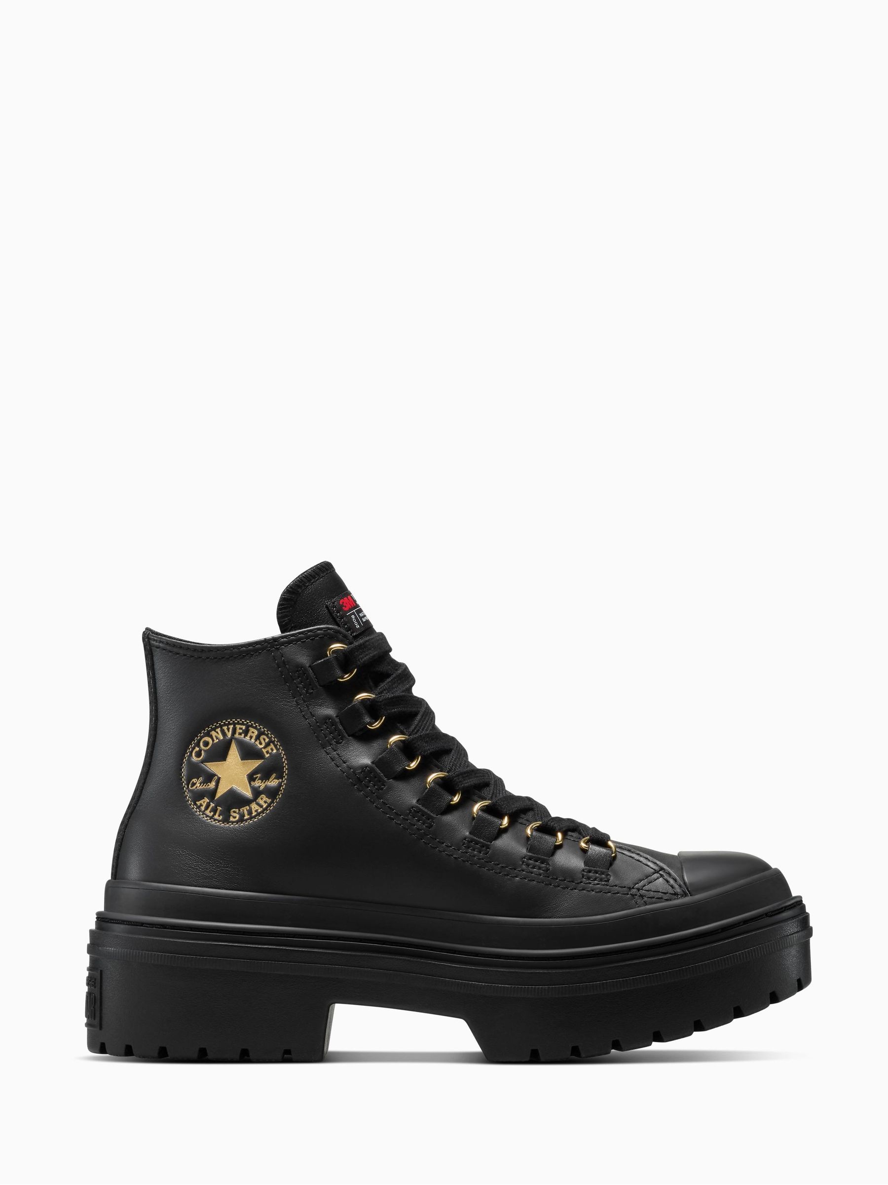 Buy Converse Black Chuck Taylor All Star Lugged Heel Trainers from