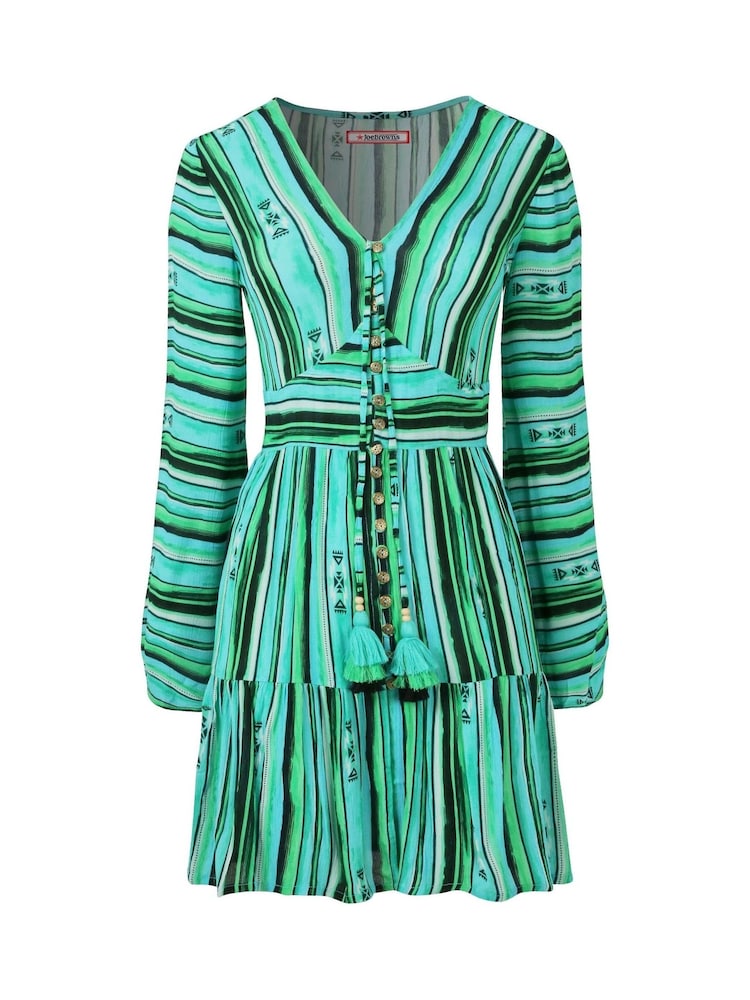 Joe Browns Green Slim Fit Bold Striped Tunic - Image 7 of 7