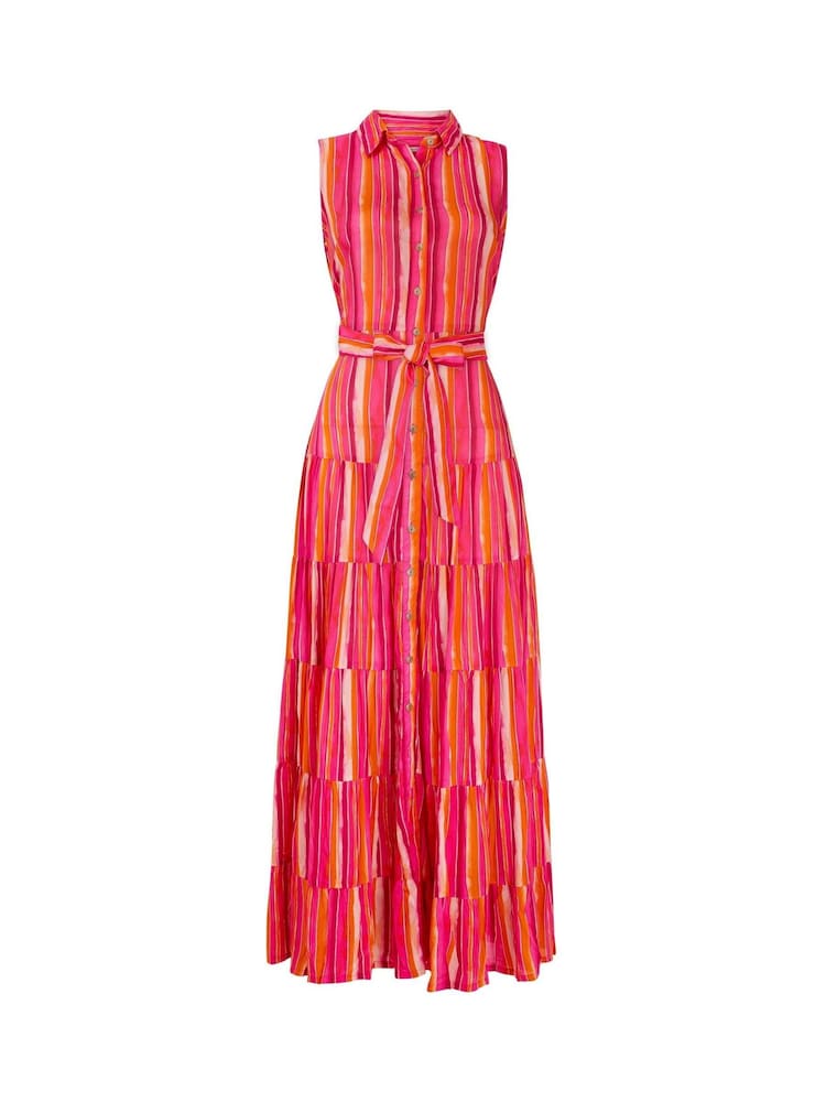 Joe Browns Striped Sleeveless Button Through Maxi Shirt Dress - Imagen 8 de 8 Joe Browns Striped Sleeveless Button Through Maxi Shirt Dress - Imagen 8 de 8