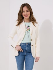 Joe Browns Cream Collared Button Detail Jacket - Image 4 of 5