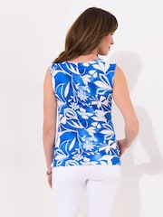 Joe Browns Floral Print Sleeveless Cowl Neck Jersey Top - Image 4 of 5