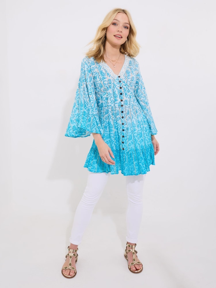 Joe Browns Ombre Shimmr Detail Button-Down Boho Tunic - Imagen 2 de 5 Joe Browns Ombre Shimmr Detail Button-Down Boho Tunic - Imagen 2 de 5