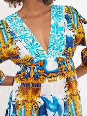 Joe Browns Ship Print Pom-Pom 100% Cotton Trim Tunic - Imagen 2 de 5