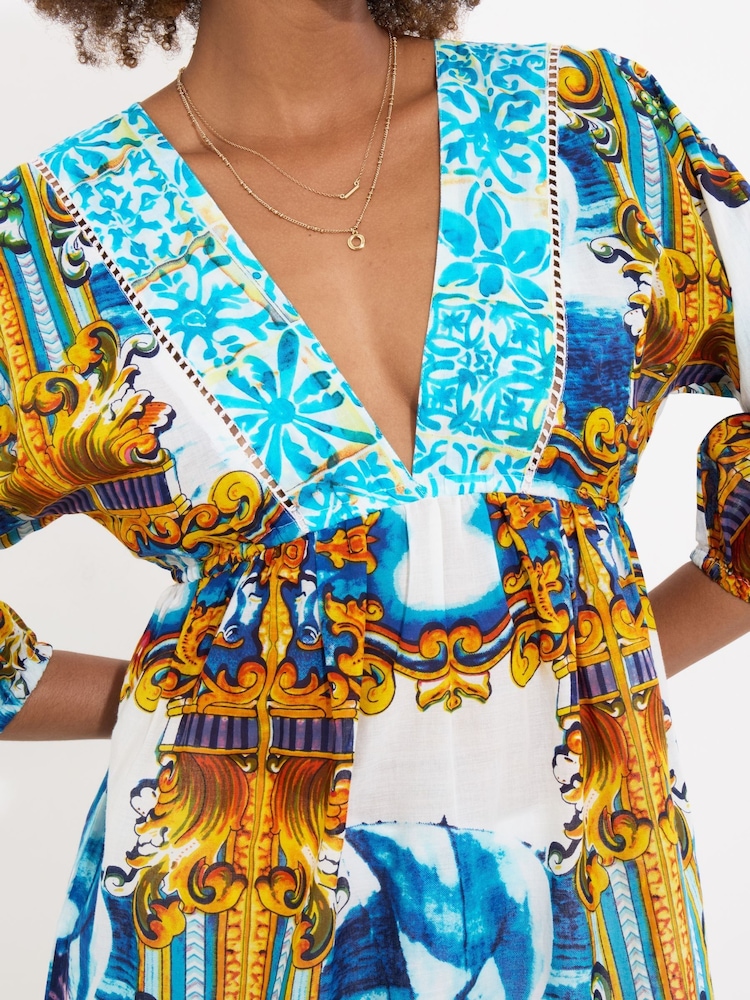 Joe Browns Ship Print Pom-Pom 100% Cotton Trim Tunic - Imagen 2 de 5 Joe Browns Ship Print Pom-Pom 100% Cotton Trim Tunic - Imagen 2 de 5