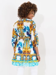 Joe Browns Ship Print Pom-Pom 100% Cotton Trim Tunic - Imagen 4 de 5