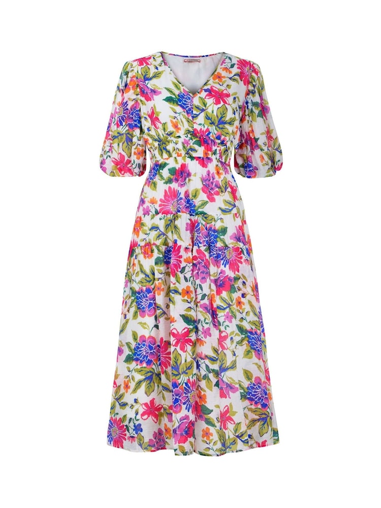 Joe Browns Vibrant Garden Floral Wide Sleeve Dress - Imagen 1 de 1 Joe Browns Vibrant Garden Floral Wide Sleeve Dress - Imagen 1 de 1