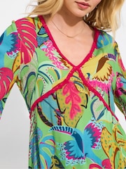 Joe Browns Tropical Print Long Sleeve Tunic - Imagen 3 de 7