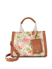 Dune London Brown Dinkydialect Small Book Tote Bag - Image 1 of 5