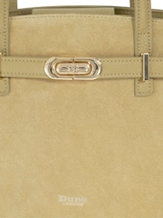 Dune London Green Dinidefine Medium Belted Tote Bag - Image 4 of 4