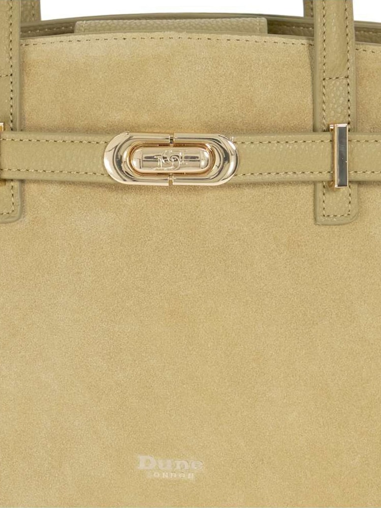 Dune London Green Dinidefine Medium Belted Tote Bag - Image 4 of 4