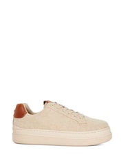 Dune London Natural Edie Flatform Lace Up Sport Trainers - Image 2 of 6