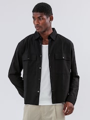 Religion Black Two Pocket Relaxed Shirt - Image 1 of 5