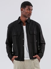Religion Black Two Pocket Relaxed Shirt - Image 3 of 5