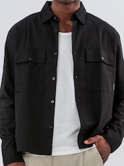 Religion Black Two Pocket Relaxed Shirt - Image 5 of 5