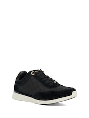 Dune London Black Slim Everglow Quilted Sole Sport Trainers - Image 2 of 6