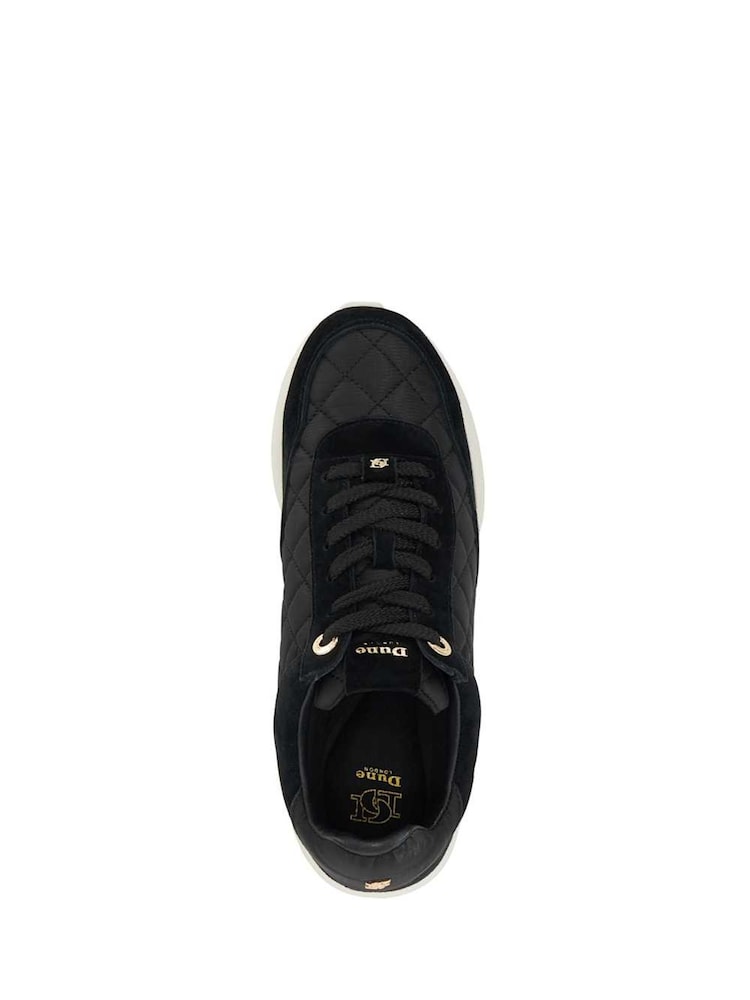 Dune London Black Slim Everglow Quilted Sole Sport Trainers - Image 4 of 6