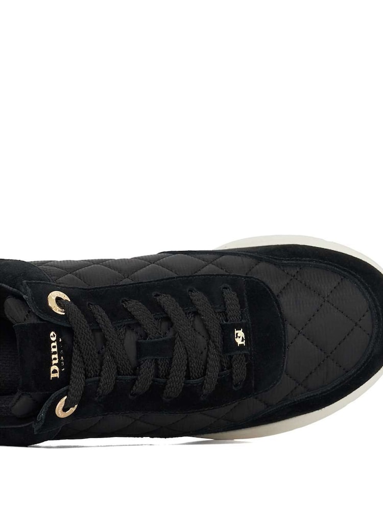 Dune London Black Slim Everglow Quilted Sole Sport Trainers - Image 5 of 6