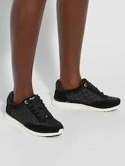 Dune London Black Slim Everglow Quilted Sole Sport Trainers - Image 6 of 6