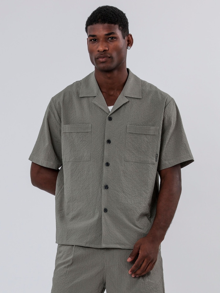 Religion Green Double Pocket Shirt - Image 2 of 6