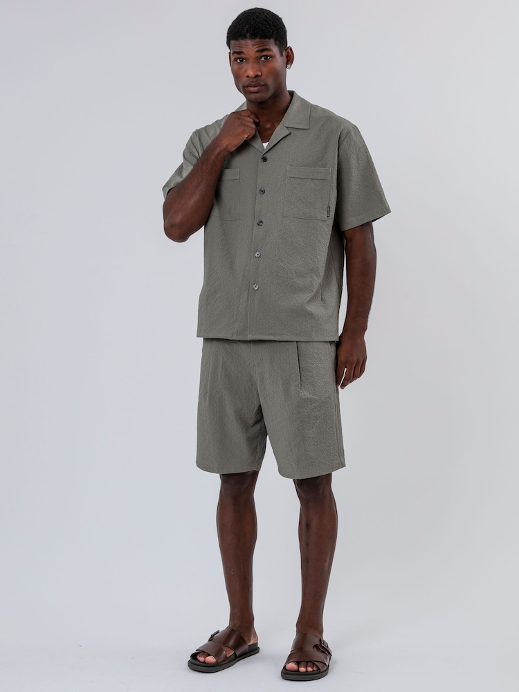 Religion Green Double Pocket Shirt - Image 4 of 6