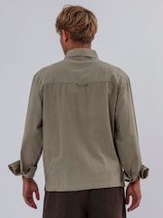Religion Green Two Pocket Relaxed Shirt - Image 2 of 5